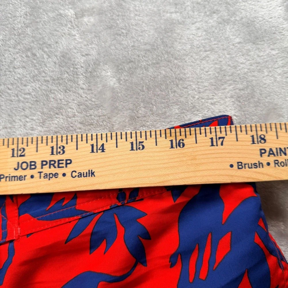 Polo Ralph Lauren Mens XL Swim Trunks Red Blue Safari Animal Silhouette Tropical